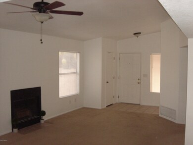 Living Area With Fireplace