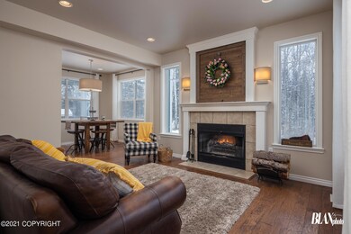 Living Room with Gorgeous Fireplace