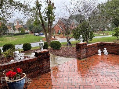 Brick front patio