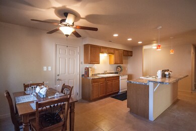 Kitchen and dining area