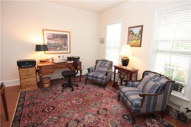 The library with French doors is a quiet place and if you like a murphy bed could make this a perfect third bedroom for extra company