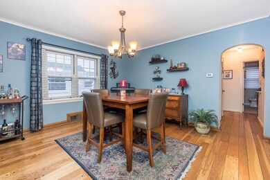 Dining room with space for a large family table.