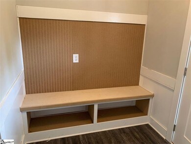 Foyer cubbies finished on site