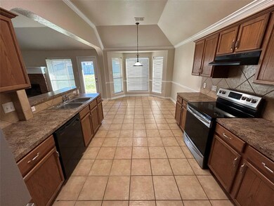Large kitchen with nook ; all ceramic tile flooring