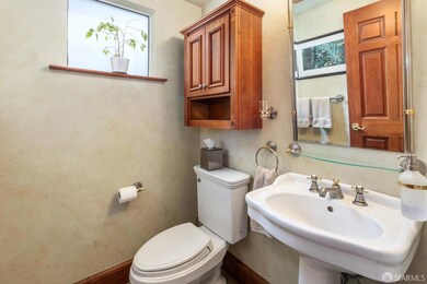 Convenient powder room located on the same floor a