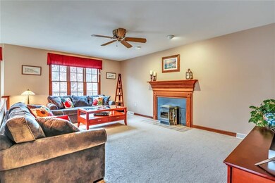21x13 family room with wood pellet stove.  Open fl