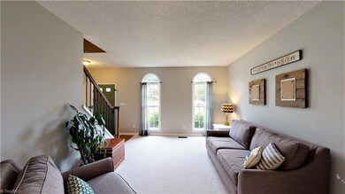 View from dining room shows how large LR is.