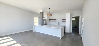 Living room and kitchen