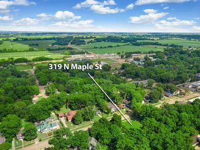 Bird's eye view featuring a rural view