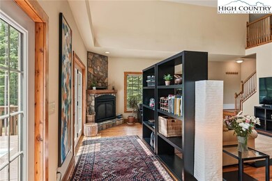 Two sets of double glass doors for entry to home