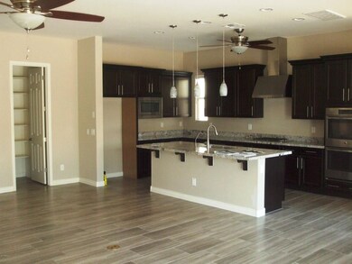 Kitchen with large pantry
