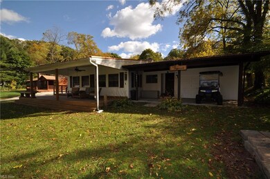 Beautiful newer front deck overlooking your large 