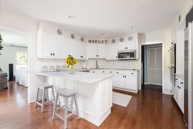 Amazing White Kitchen with Marble