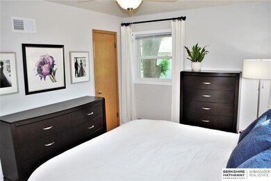 Master large enough for a king size bed and two dressers. Two sets of closets.