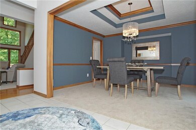 Trayed ceiling and chair rail molding in this casu