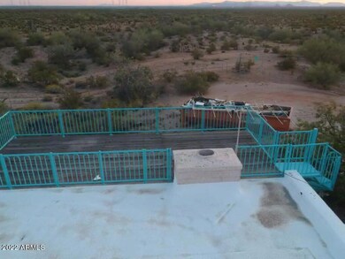 view deck with desert view