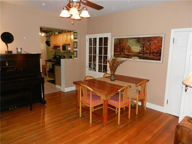 Dining room with built-in china closet