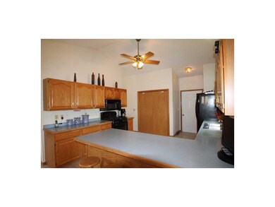 Kitchen. Open kitchen with newer Black Appliances,