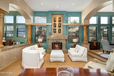 Living Room Open to Den and Dining