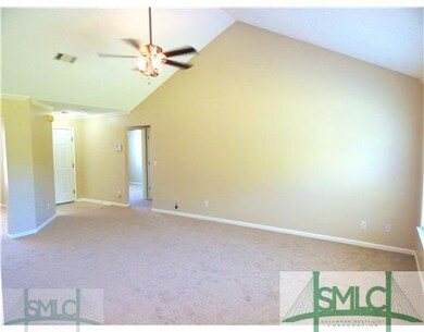 Living Room. Vaulted Ceiling with new paint, carpe