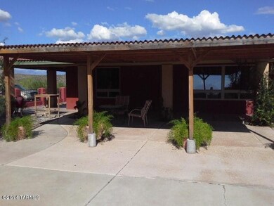 Extended covered patio seating areas