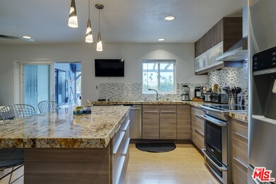 Stainless Steel Appliances with granite countertop