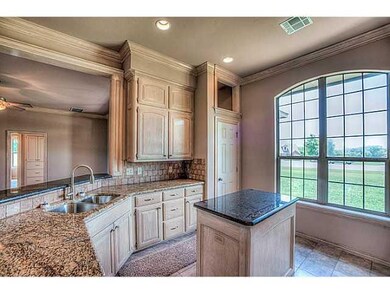 Kitchen. new appliances, island, granite. Open to 