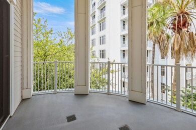 Covered corner balcony