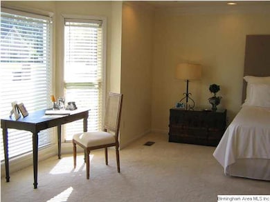 Master bedroom has beautiful light
