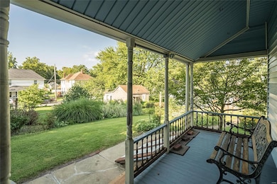 Southern facing covered porch