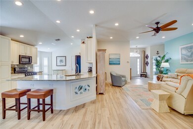 Living room and kitchen areas.