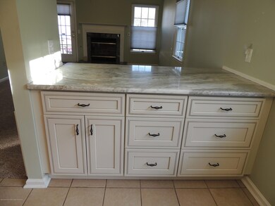 looking from kitchen into family room
