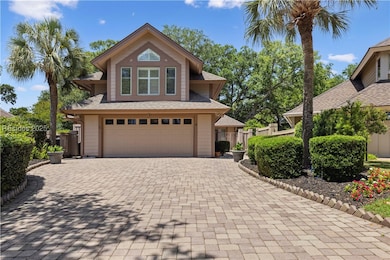 Beautiful paver driveway, beautiful low maintenanc