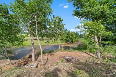 View from Lot 25 down into Little Osage Creek