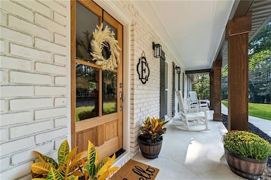 View of covered porch