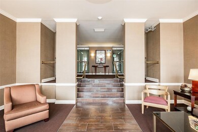 Secured access to residences at back of foyer