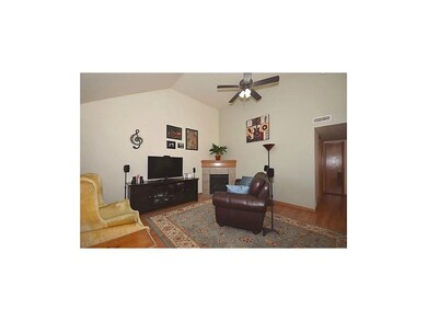 Vaulted ceilings in family room