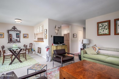 Living, dining area
