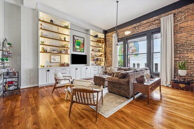 Beautiful hardwood floors, large windows.