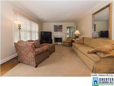Living room with fireplace