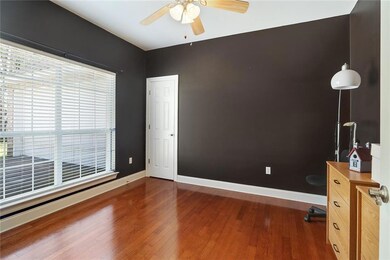 4th bedroom or office with beautiful wood floors