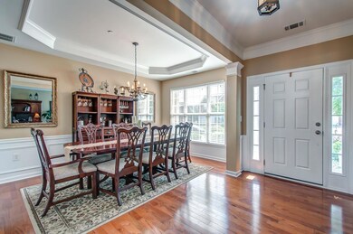 Formal Dining Room also off front door with trey ceiling