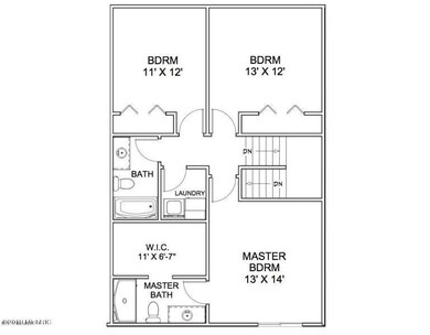 HP upper level floor plan