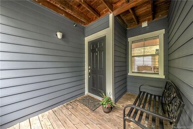 Second floor unit front porch with room for a gard