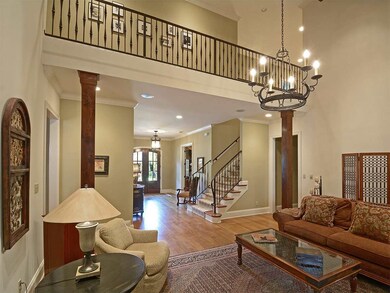 So spacious and regal, a view into the vaulted liv