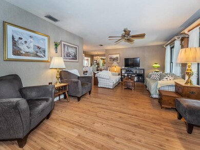 View from entryway into Living Room.
