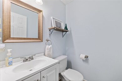 1/2 bath is avaible on the main level - completely remodeled.