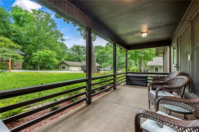Front porch furniture conveys