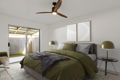 Virtually Staged Primary Bedroom