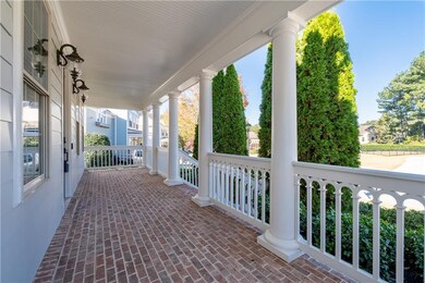 View of covered porch